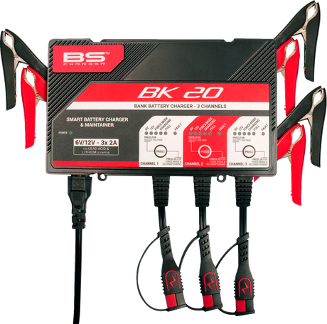 Charger - BK20 - 12V - 3 x 2A