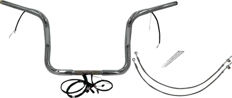 Handlebar Kit - Rounded Top - 12\" - Chrome 2014 - 2015