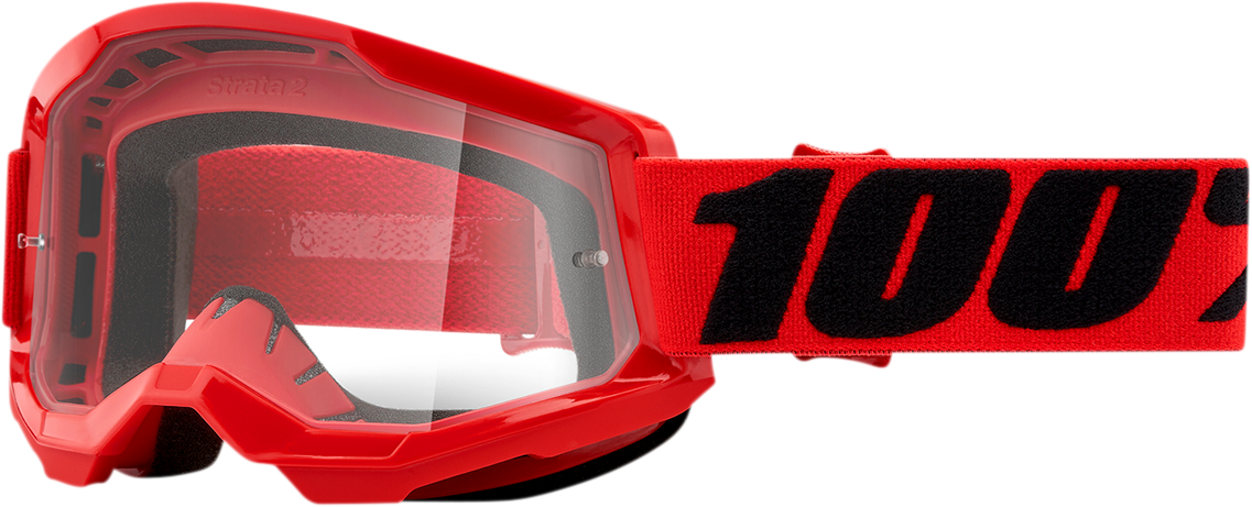 Strata 2 Goggles - Red - Clear