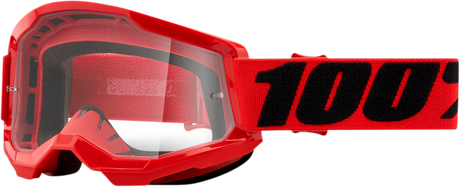 Strata 2 Goggles - Red - Clear