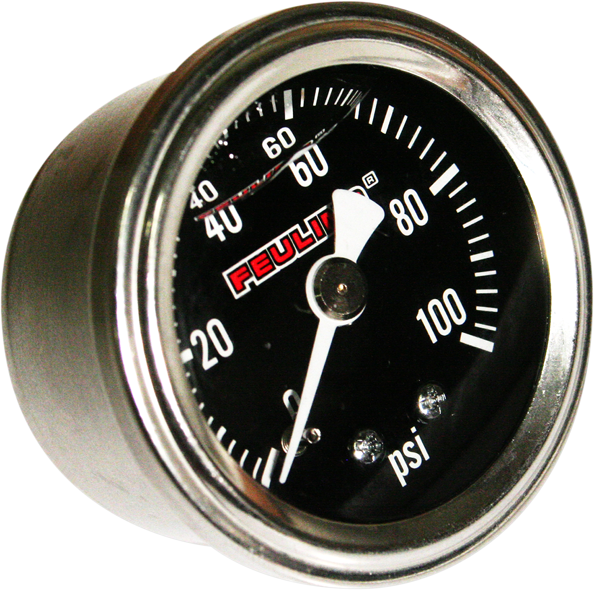 Oil Pressure Gauge - 1.5\" Dial - Back Port - Black Face