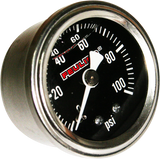 Oil Pressure Gauge - 1.5\" Dial - Back Port - Black Face