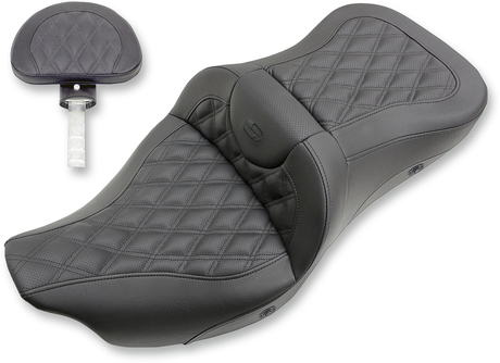 Extended Reach Roadsofa™ Seat - Lattice Stitched - Backrest - Heated - \'08-\'23 FL 2008 - 2013