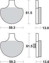 Sintered Brake Pads - Harley-Davidson 1995 - 1999