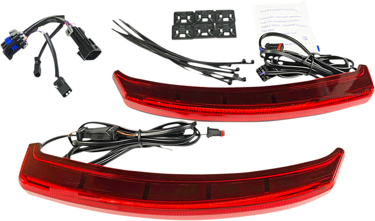 Saddle Bag Lights - Red Lens 2019 - 2023