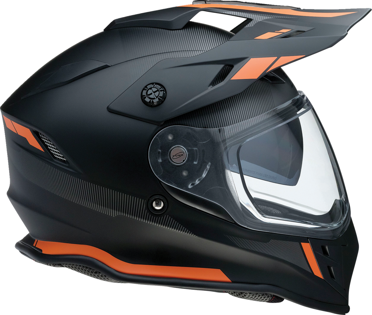 Range Helmet - Uptake - Black/Orange - Large