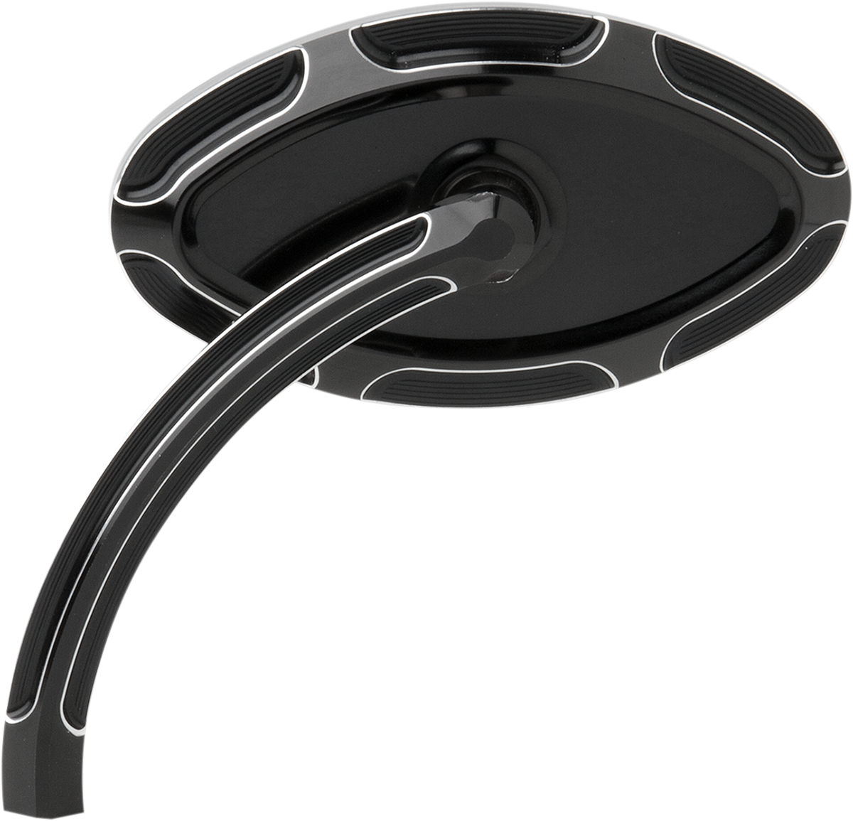 Cats Eye Forged Billet Mirror - Black - Left