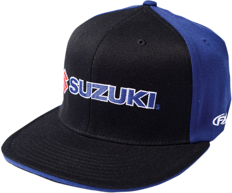 Suzuki Flexfit® Hat - Black/Blue - Large/XL