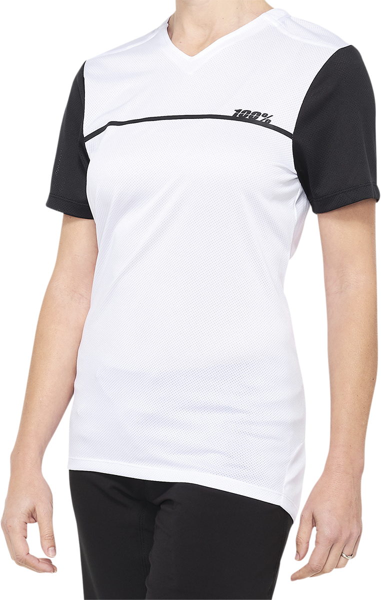 Women\'s Ridecamp Jersey - Short-Sleeve - White/Black - Small