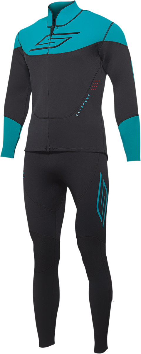 Breaker Wetsuit & Jacket - Black/Aqua - Large