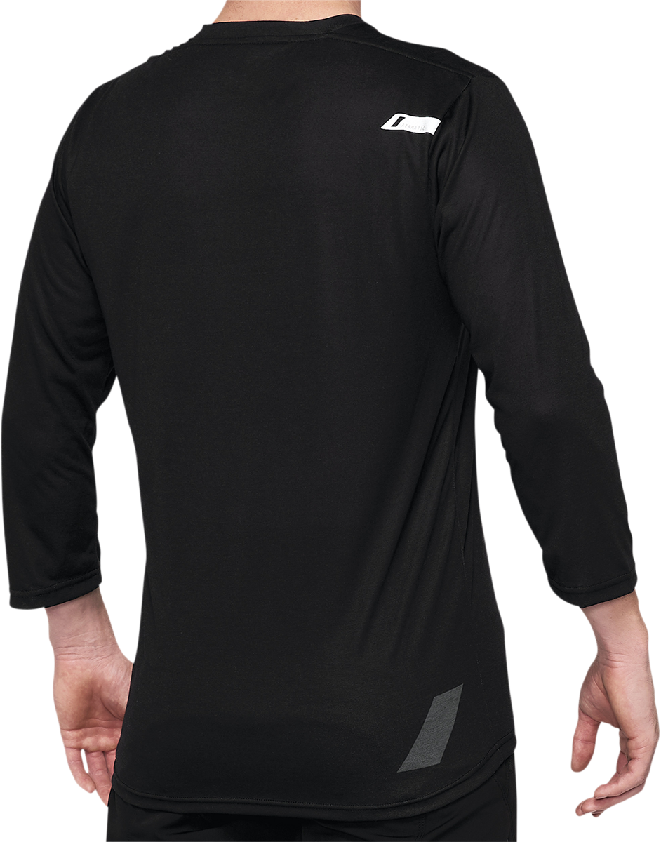 Airmatic 3/4 Sleeve Jersey - Black - Small