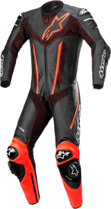 Fusion 1-Piece Suit - Black/Red Fluorescent - US 44 / EU 54