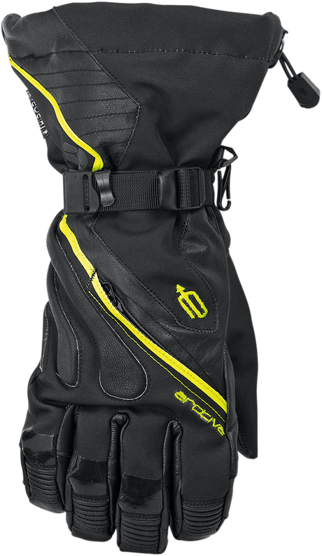 Meridian Gloves - Black/Hi-Vis Yellow - Large