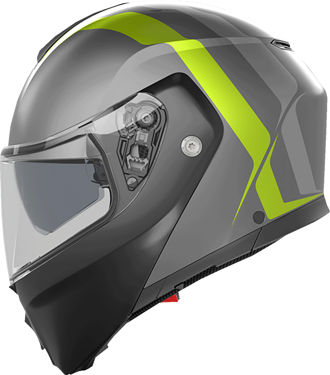 Streetmodular Helmet - Resia - Matte Gray/Black/Yellow Fluo - Large