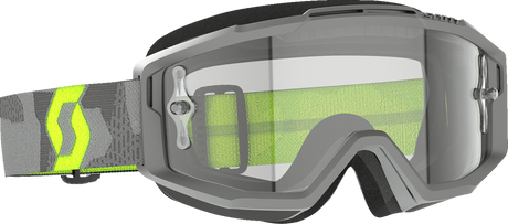 Split OTG Goggle - Light Gray/Neon Yellow - Clear