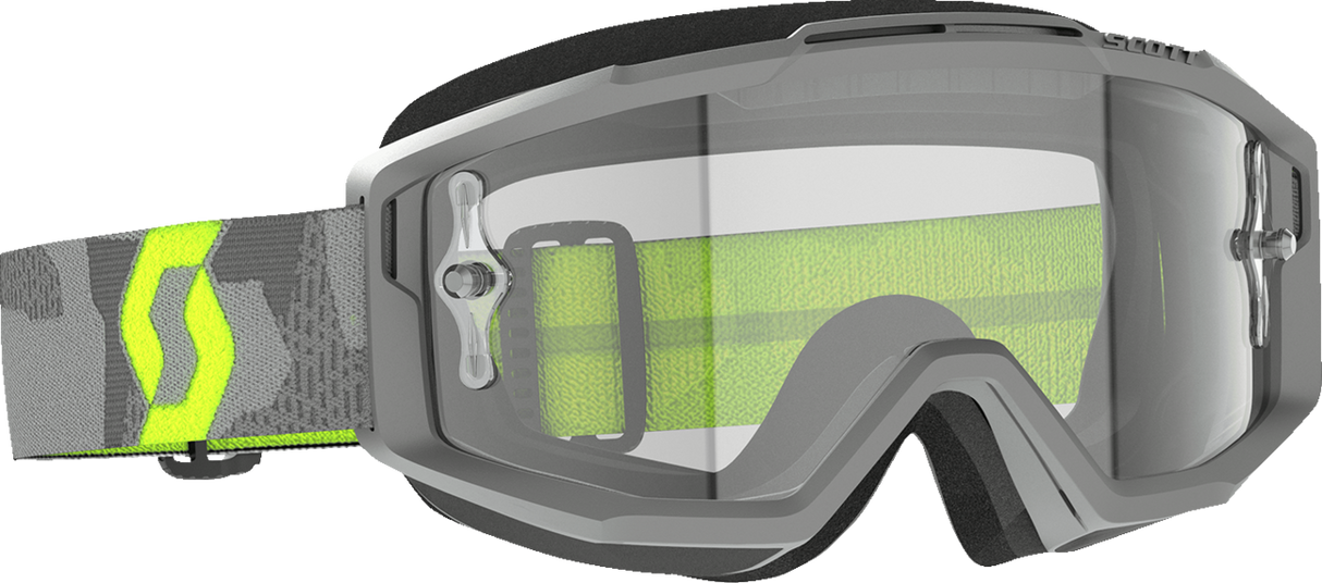 Split OTG Goggle - Light Gray/Neon Yellow - Clear