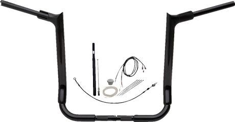 Handlebar Kit - Pointed Top - 16\" - Black 2021 - 2022