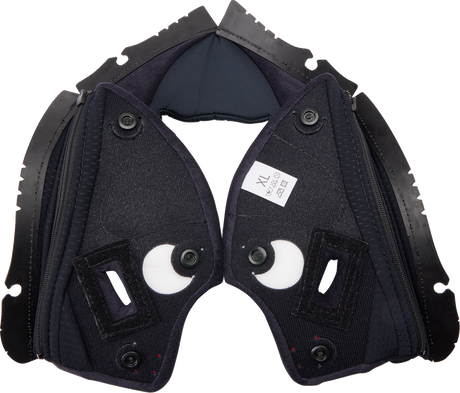 Pista GP RR Cheek Pads - Black/Red - XL