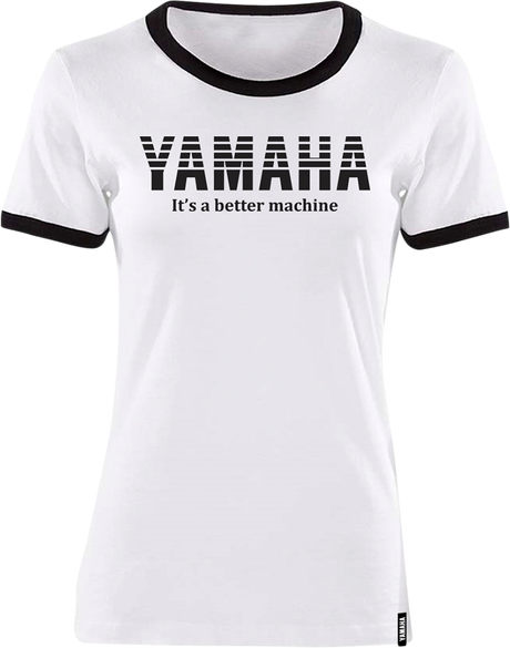 Women\'s Yamaha Vintage T-Shirt - White/Black - XL