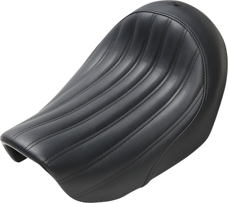 Knuckle Solo Seat - Ribbed - Black - Dyna 2006 - 2017