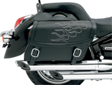 Flame Saddlebag - Silver - Jumbo