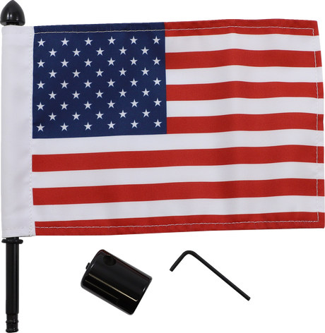 Luggage Rack Flag Mount - Square bar - 6\" X 9\" Flag