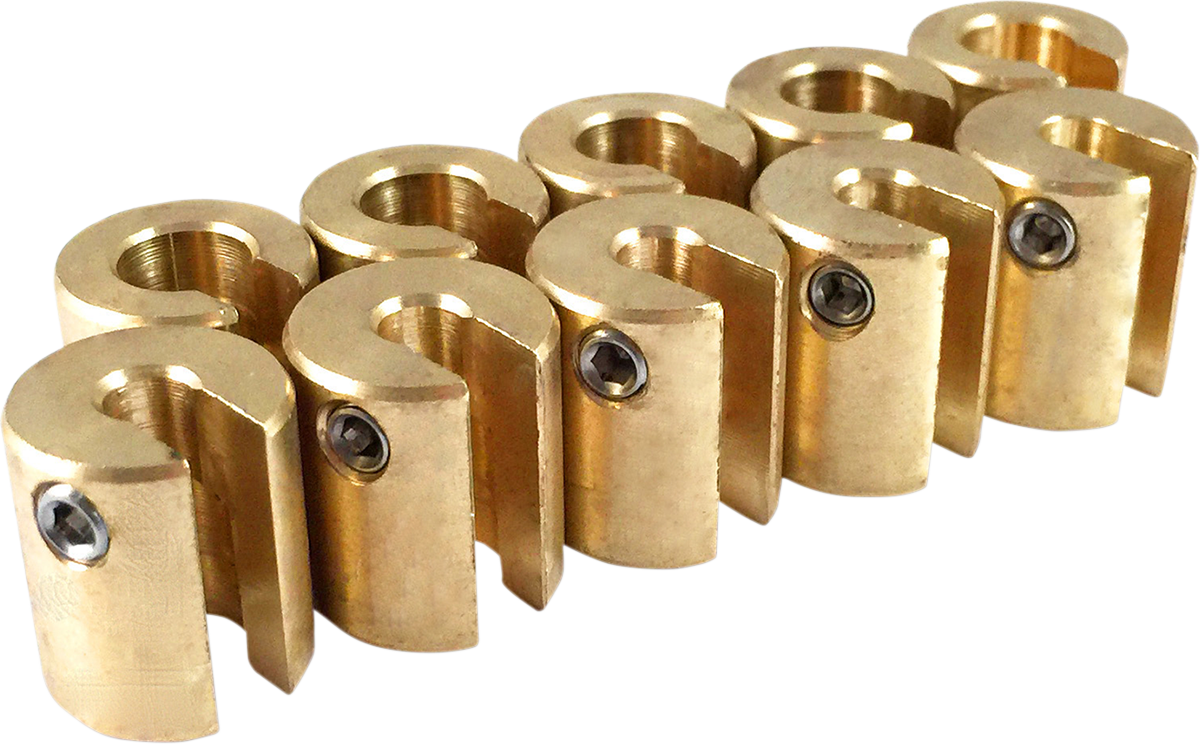 Wheel Weights - Re-Usable - 3/4 oz - Brass - 10 Pack