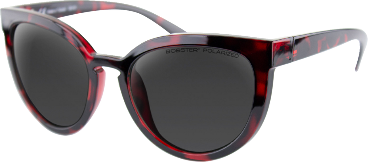 Sail Sunglasses - Gloss Red Tortoise - Smoke Polarized