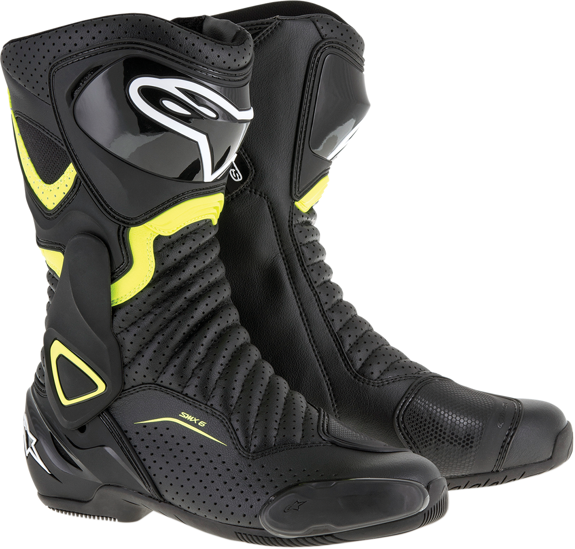 SMX-6 v2 Vented Boots - Black/Yellow - US 3.5 / EU 36