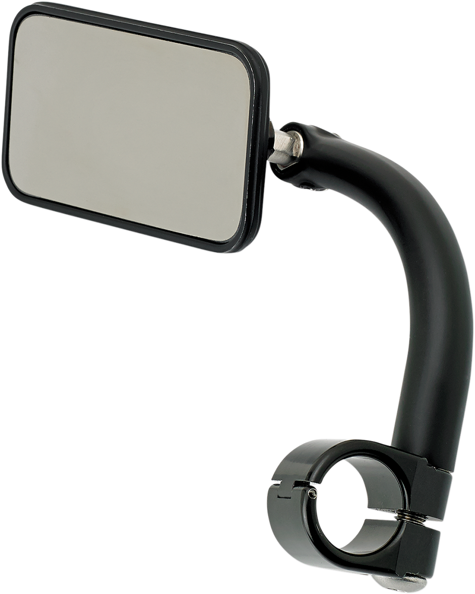 Rectangular Clamp-On Mirror - 1\" - Black