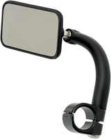 Rectangular Clamp-On Mirror - 1\" - Black