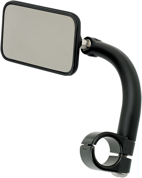 Rectangular Clamp-On Mirror - 1\" - Black