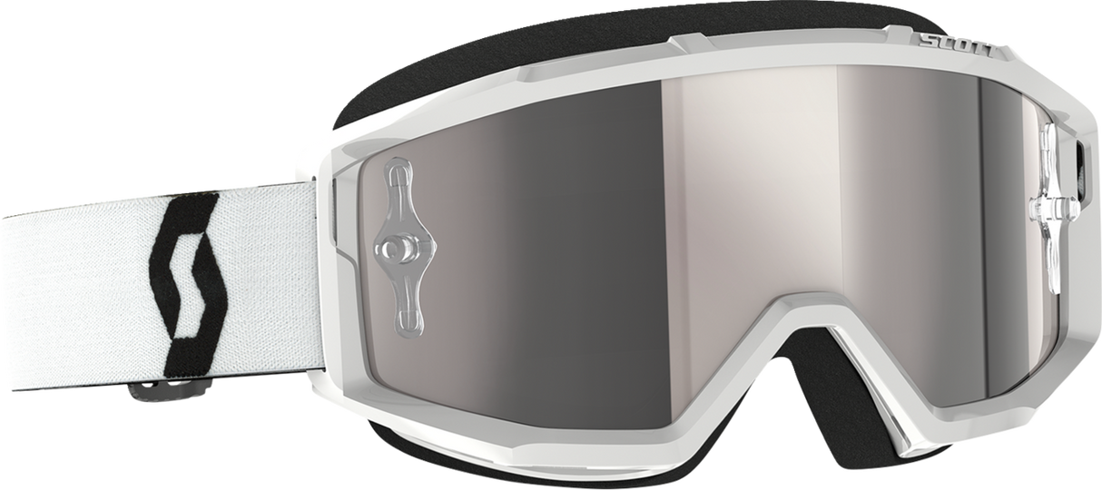 Primal Goggles - White - Silver Chrome Works