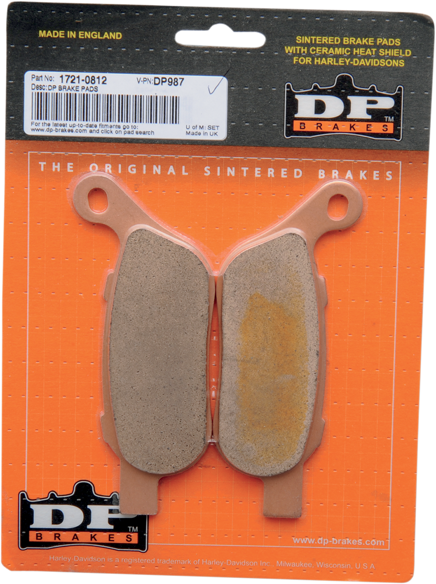 Sintered Brake Pads - DP987 2008 - 2017