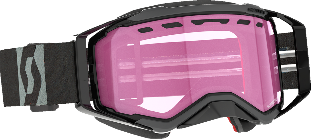 Prospect Snow Cross Goggle - Black/Gray - Dual Lens - Rose