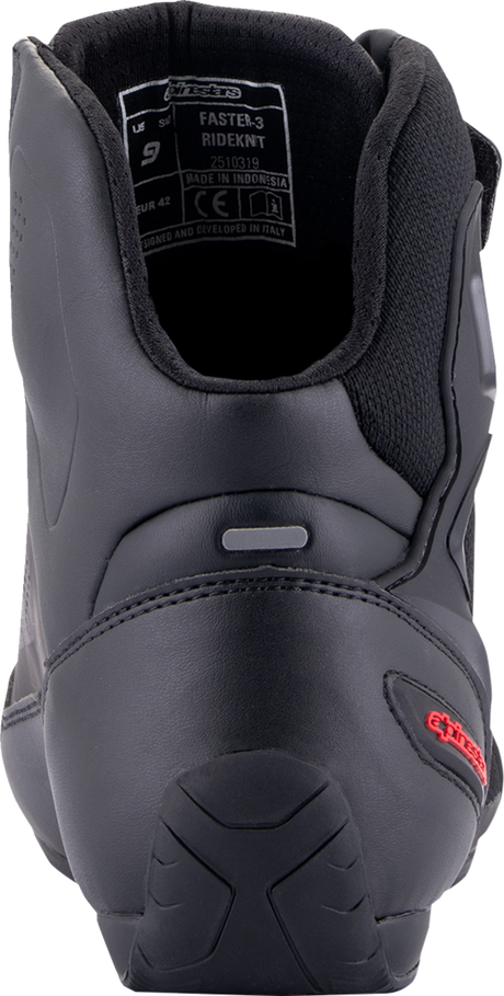 Faster-3 Rideknit® Shoes - Black/Gray/Red - US 7.5