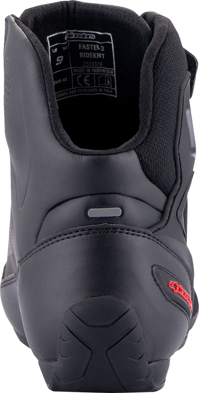 Faster-3 Rideknit® Shoes - Black/Gray/Red - US 13