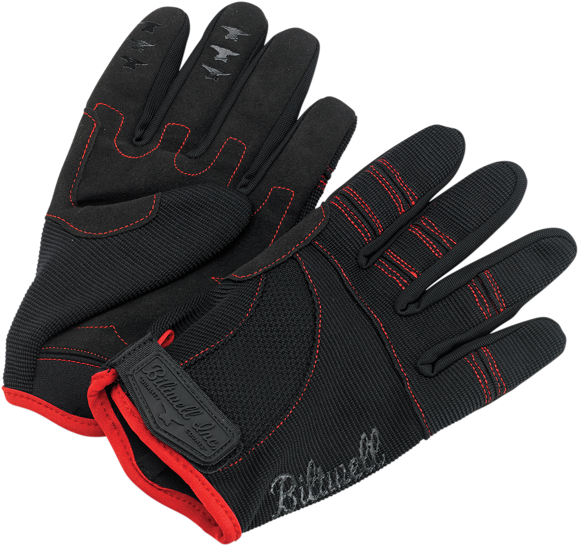 Moto Gloves - Black/Red - Medium