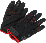 Moto Gloves - Black/Red - Medium