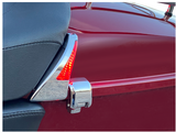 Sequential Tour Pak Seat Back Rest LED Lights - Chrome/Red - FLH 2014 - 2024