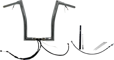 Handlebar Kit - Flat Top - 16\" - Chrome 2021 - 2022