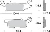 Off-Road Sintered Brake Pads - YFM 2009 - 2014