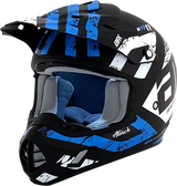 FX-17Y Helmet - Attack - Matte Black/Blue - Medium