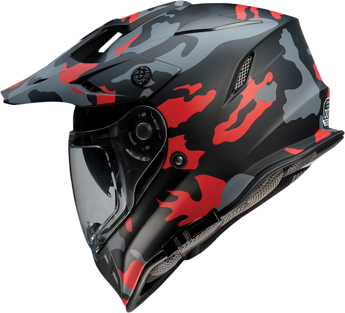 Range Helmet - Camo - Red - 2XL