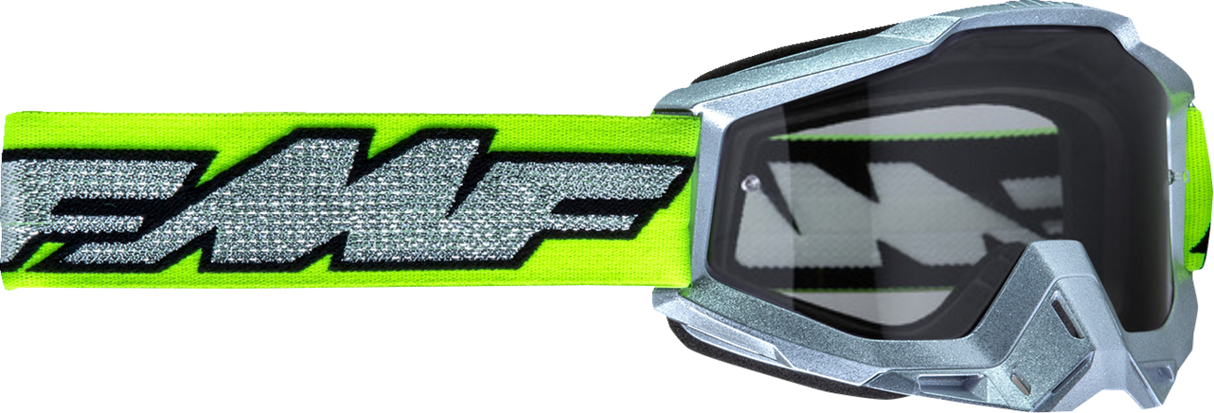 PowerBomb Goggles - Rocket - Silver Lime - Clear