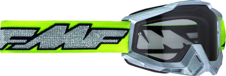 PowerBomb Goggles - Rocket - Silver Lime - Clear