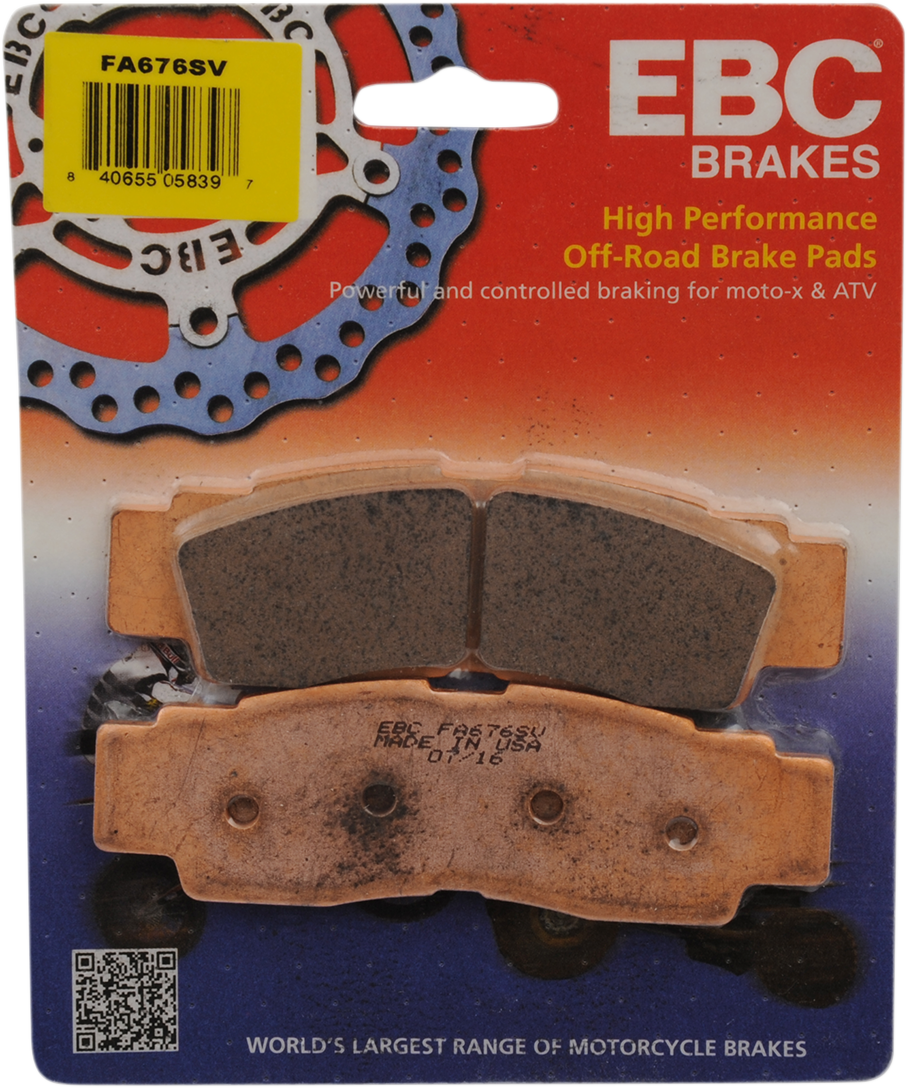 SV Severe Duty Brake Pads - FA676SV 2016 - 2021