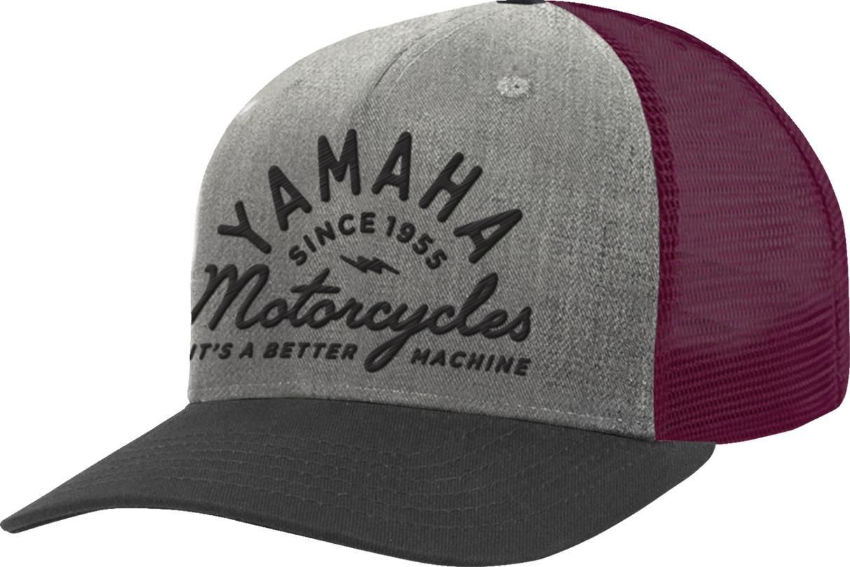 Yamaha Wool Hat - Gray/Maroon