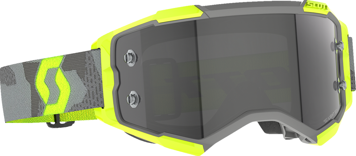 Fury Goggle - Light Gray/Neon Yellow - Light Sensitive Gray