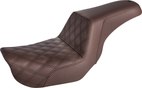 Step-Up Seat - Front Lattice Stitch - Brown - FXD 2006 - 2017